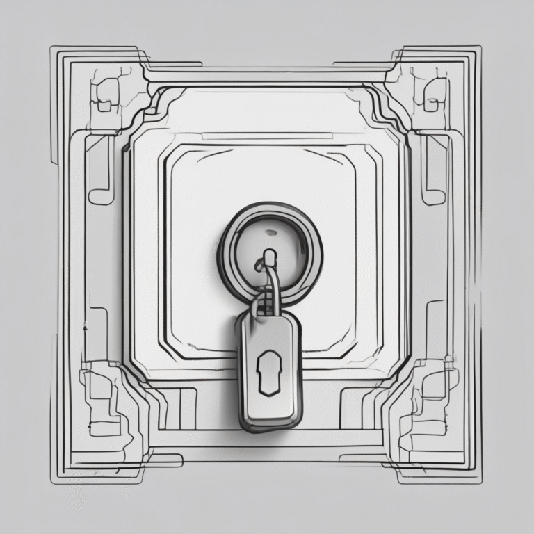 A digital lock symbolizing security and compliance in AI technology.