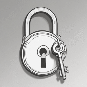 A lock and key