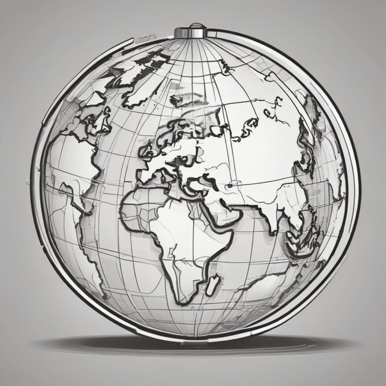 A globe with a digital lock