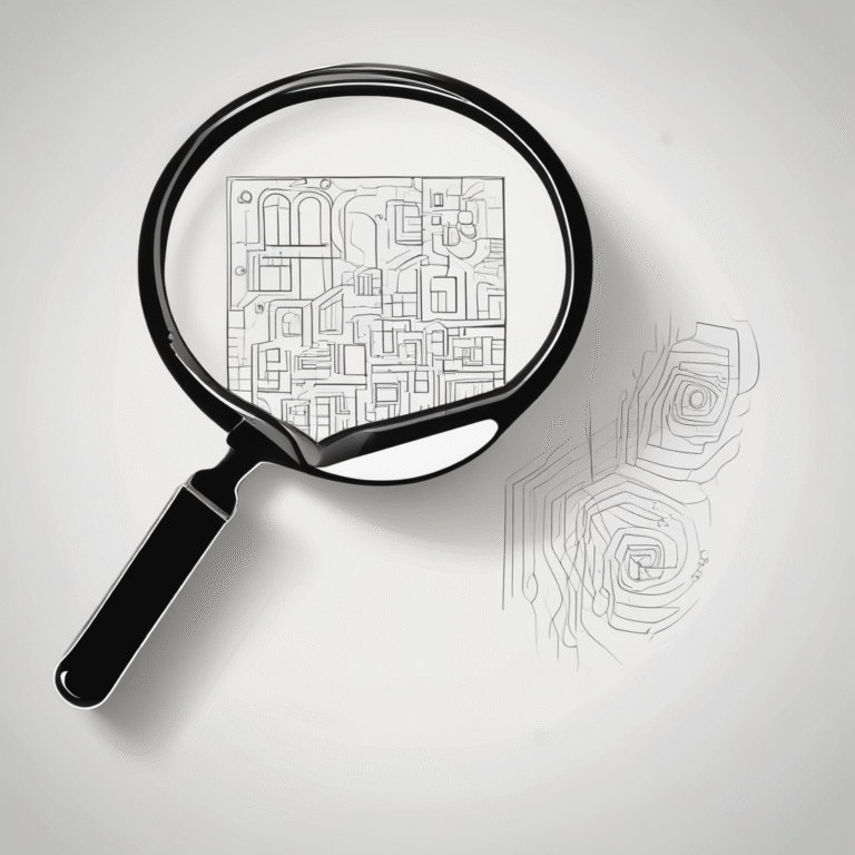 A magnifying glass that represents scrutiny and the need for careful examination of AI interactions and their implications.
