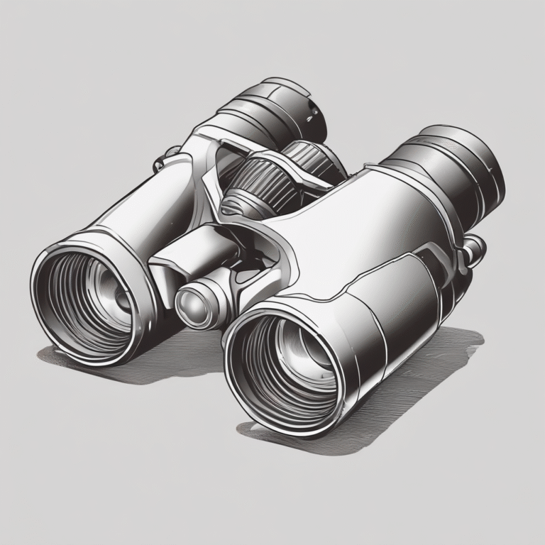 A pair of binoculars illustrating the forward-looking perspective on potential impacts of AI legislation.