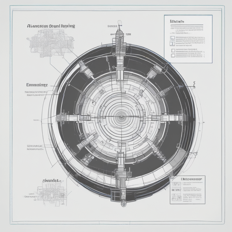 A blueprint or roadmap illustrating the strategic planning required for successful AI implementation.