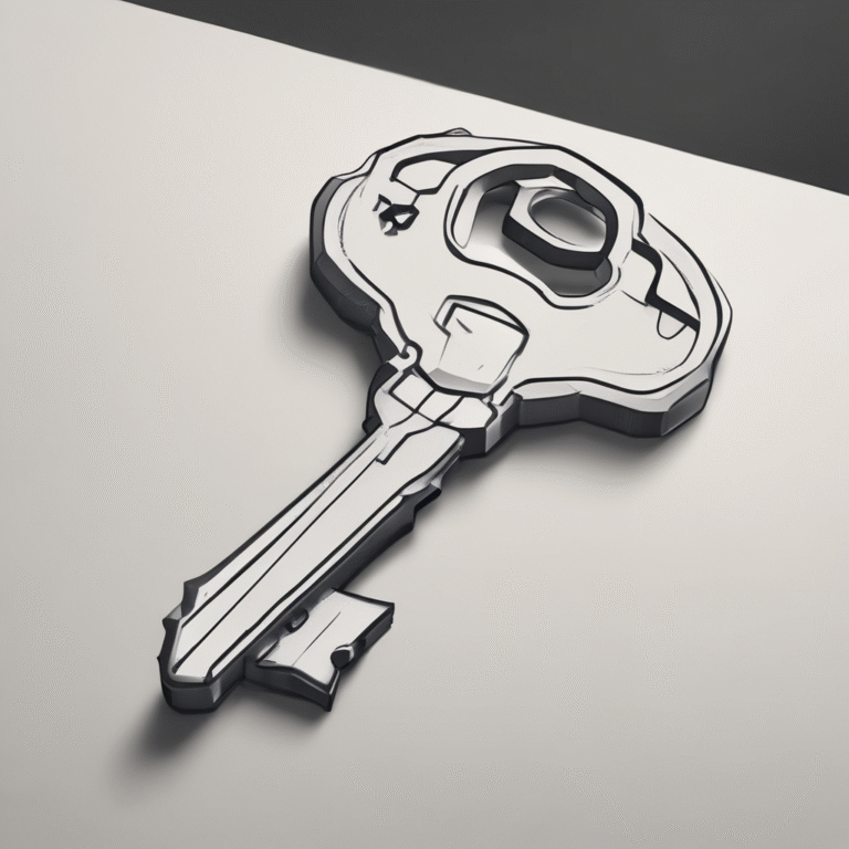 A broken key