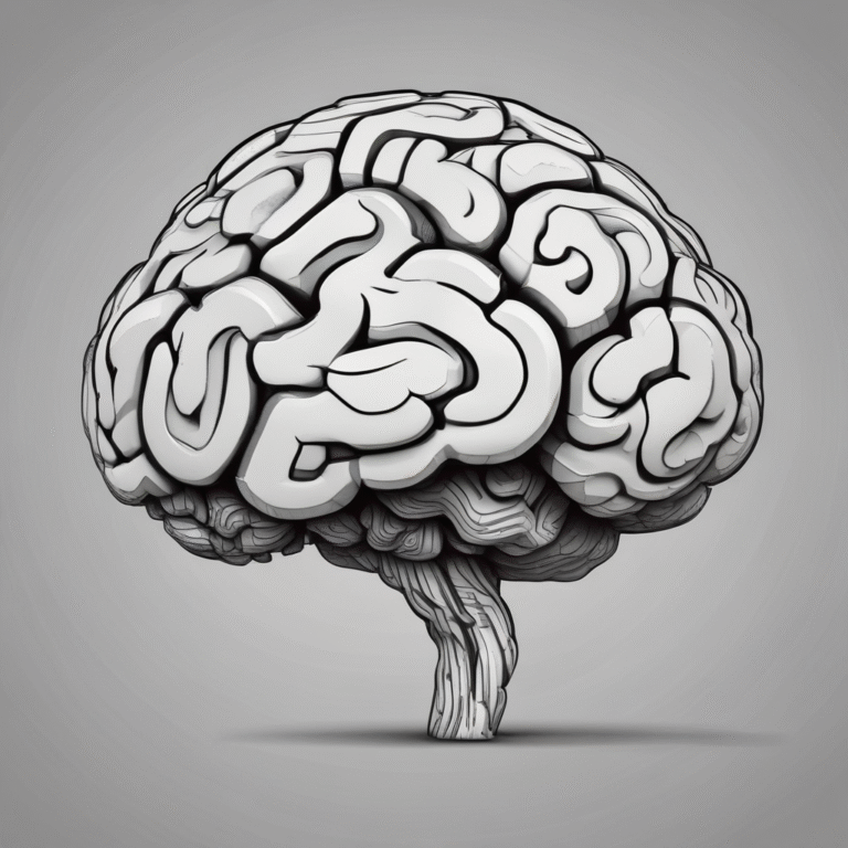 A brain-shaped sculpture