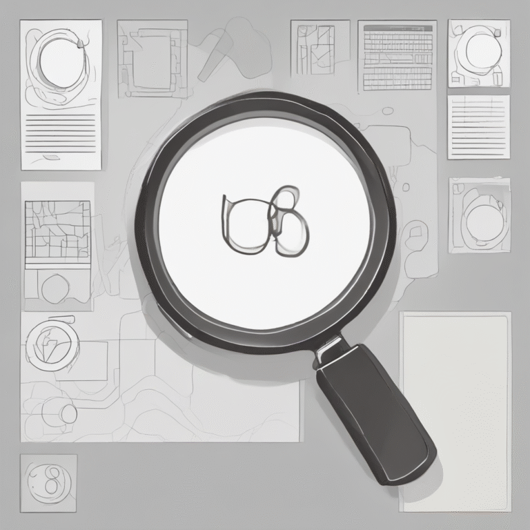 A magnifying glass symbolizing the need for closer scrutiny and oversight in AI implementations.