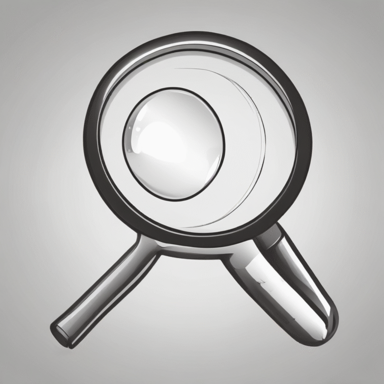 A magnifying glass