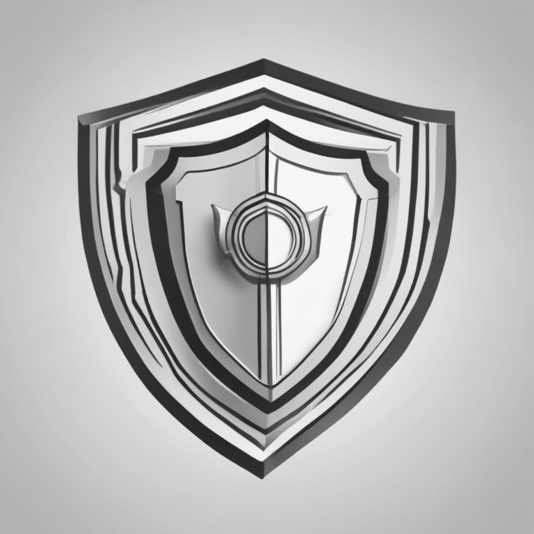 A shield representing protection and security in AI implementation.