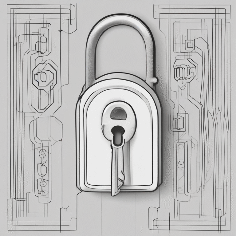 A lock and key representing regulation and compliance