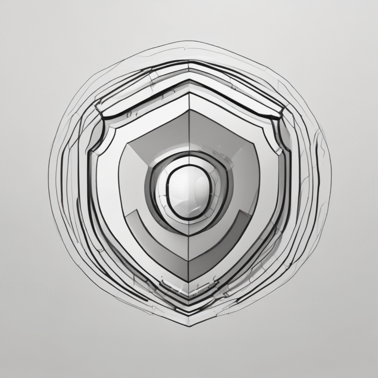 A transparent shield to symbolize protection and clarity in AI safety measures.