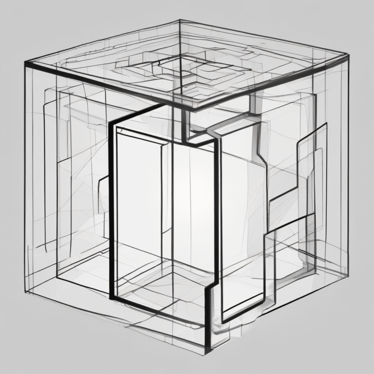 A transparent data cube to signify clarity and openness in data usage and AI practices.