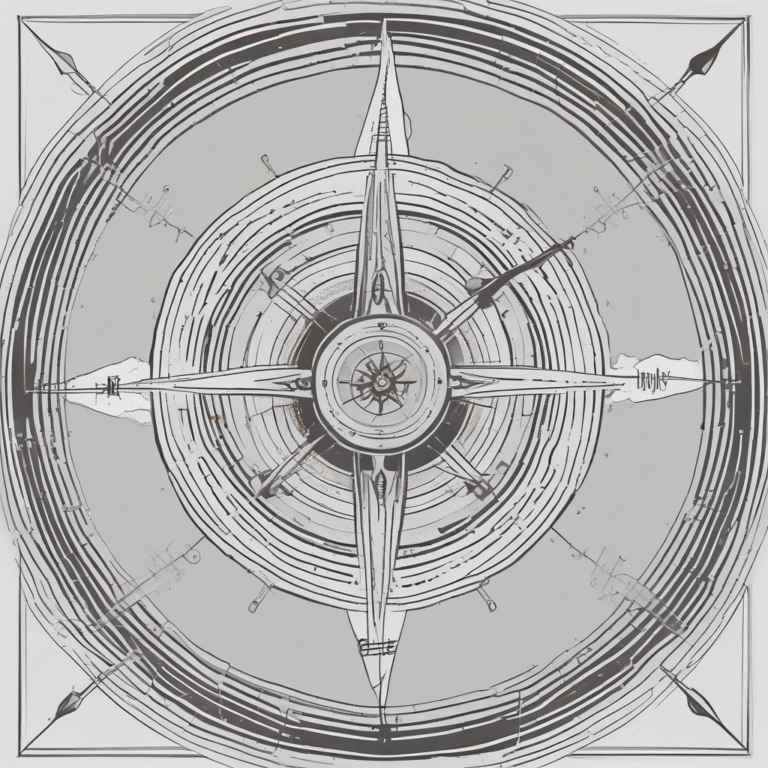 A compass to signify navigation through the complexities of AI regulation.