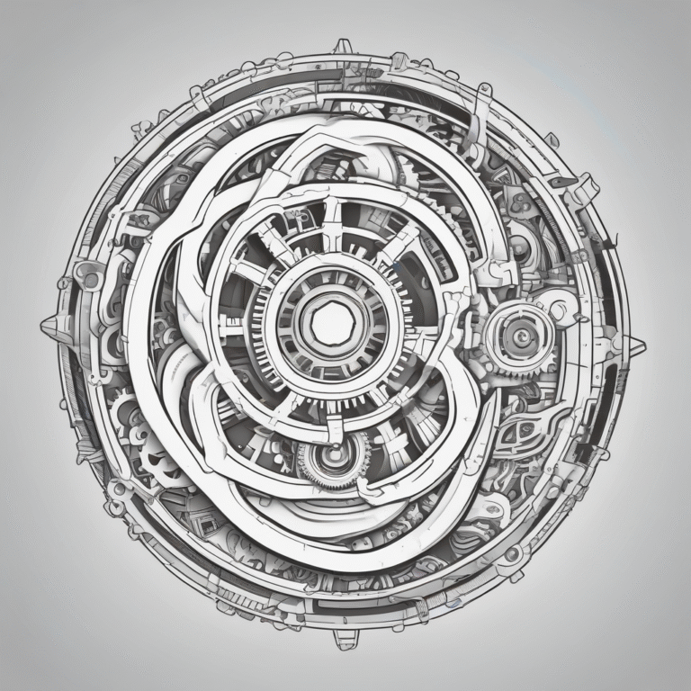 A pair of interconnected gears to illustrate the interplay of competition and collaboration in advancing AI governance.