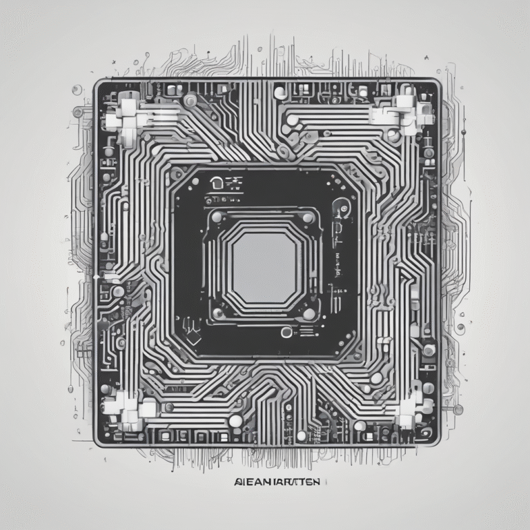 A computer chip to signify the integration of AI and regulatory oversight.