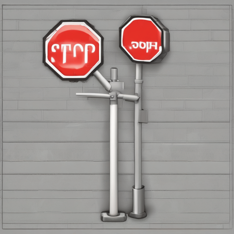 A stop sign