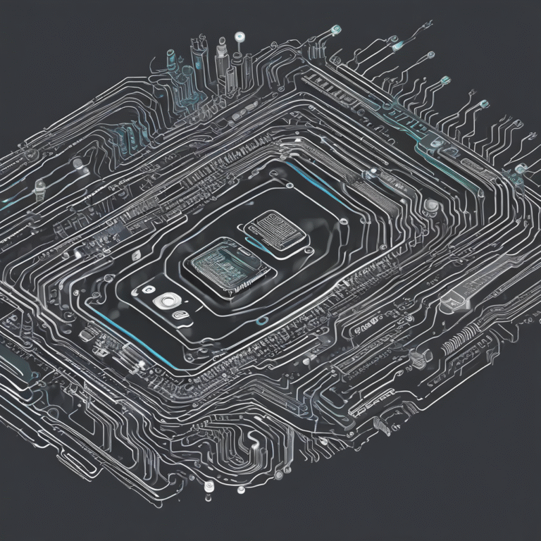 A circuit board integrated with a GDPR compliance checklist to illustrate the intersection of technology and legal requirements.