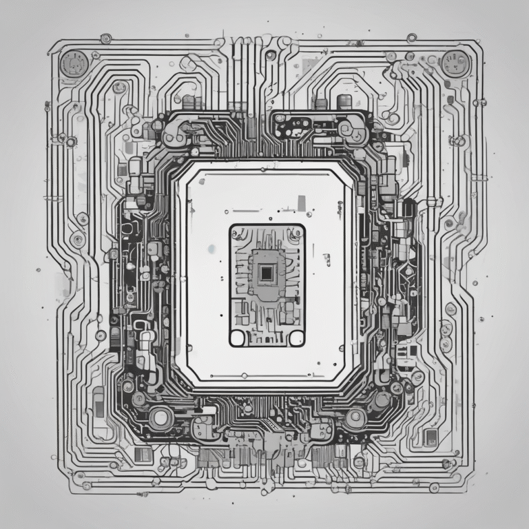 A circuit board illustrating the technology behind AI systems.