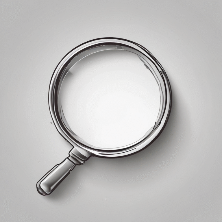 A magnifying glass.