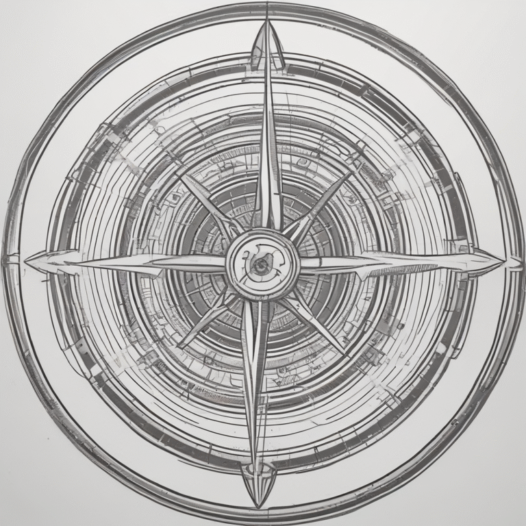 A compass to signify guidance and direction in navigating AI safety.
