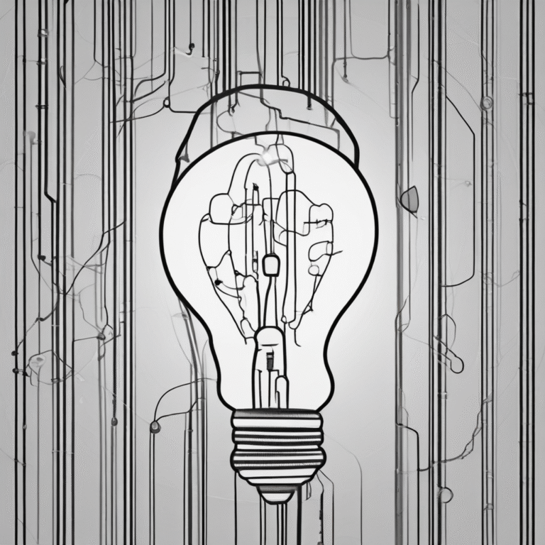 A light bulb made of circuit patterns