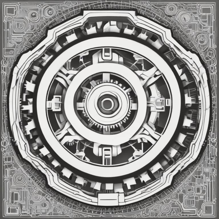 A gear illustrating the integration of AI into operational processes.