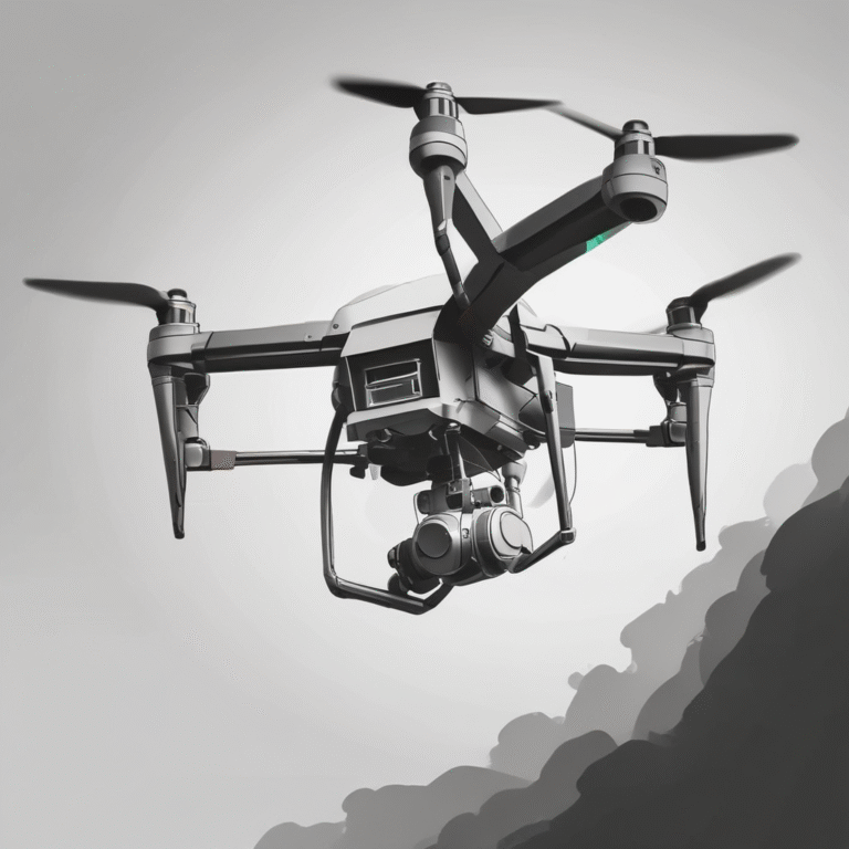 A drone equipped with surveillance technology