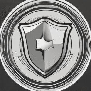 A shield to convey protection against risks associated with AI implementation.