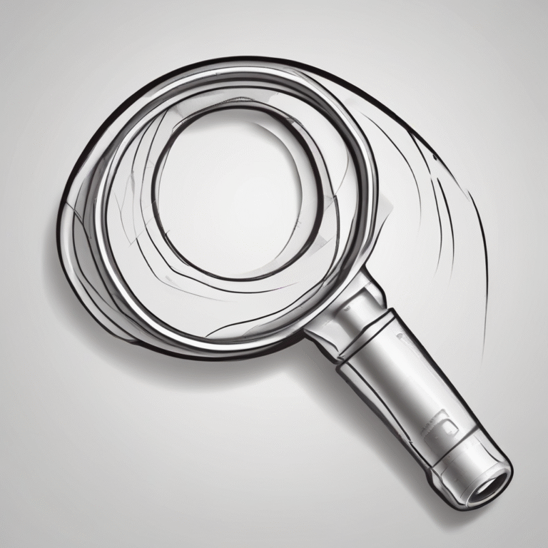 A magnifying glass.