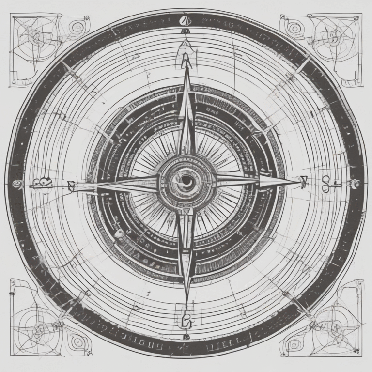 A compass illustrating guidance and direction in navigating AI regulations.
