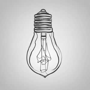 A light bulb to embody innovation and the illumination of ideas in AI science.
