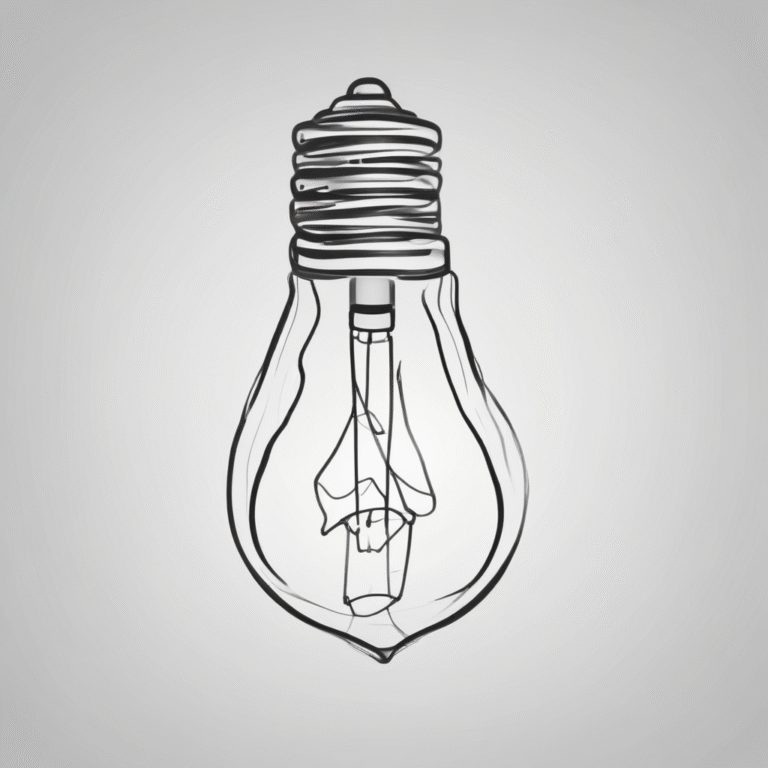 A light bulb to embody innovation and the illumination of ideas in AI science.