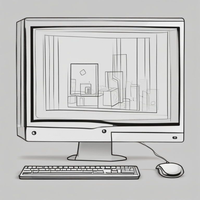 A transparent computer screen