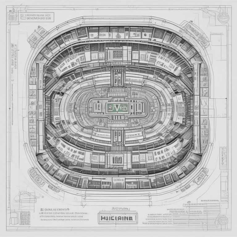 A blueprint of a casino