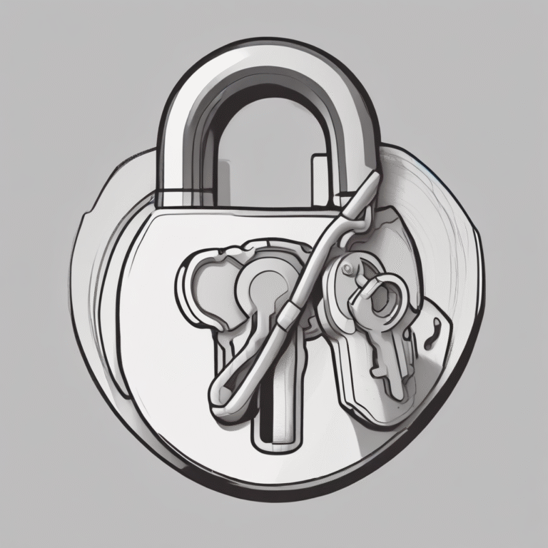 A lock and key