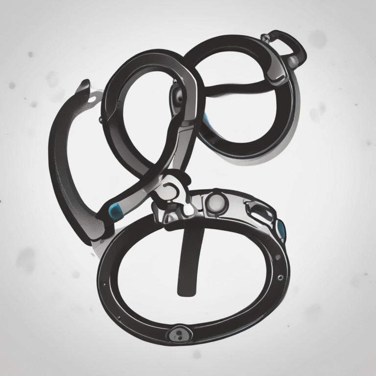 A pair of handcuffs illustrating the constraints and risks introduced by AI coding tools.