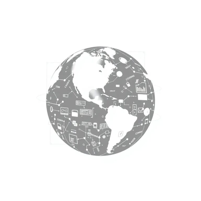 A holographic, ever-shifting globe with interconnected neural networks pulsating beneath its surface, displaying real-time data streams and financial transactions