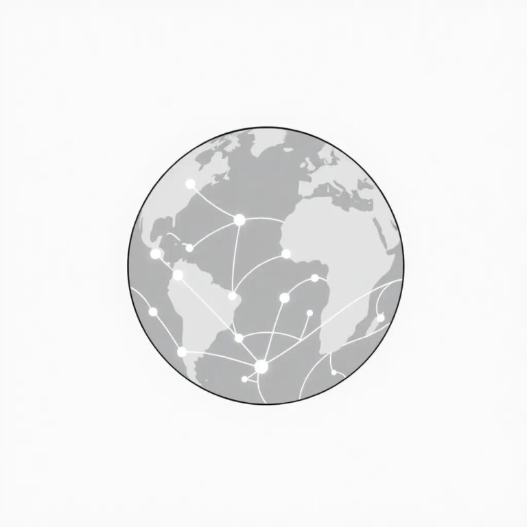 A globe with interconnected neural networks glowing beneath its surface, pulsating with data streams that shift and change in real-time.
