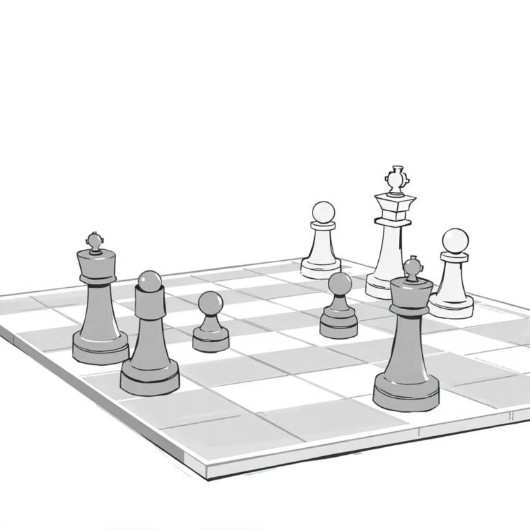 A futuristic, holographic chessboard with AI-driven pieces that adapt and evolve with each move