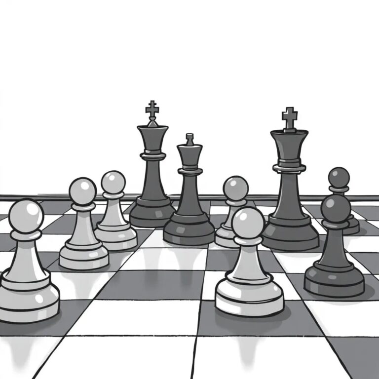 A chessboard with all pieces replaced by AI circuit boards