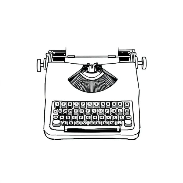 A vintage typewriter with a circuit board keyboard