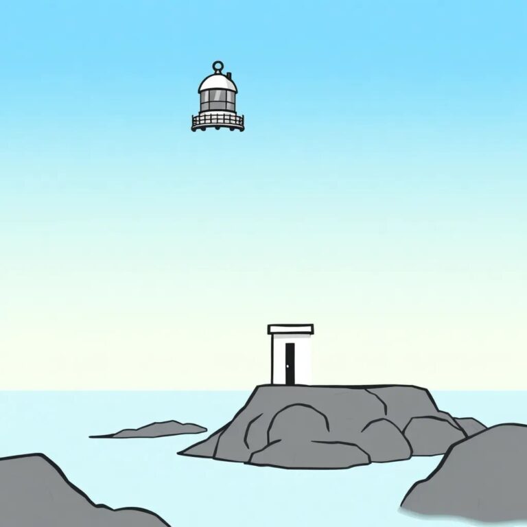 A Lighthouse with a Digital Compass