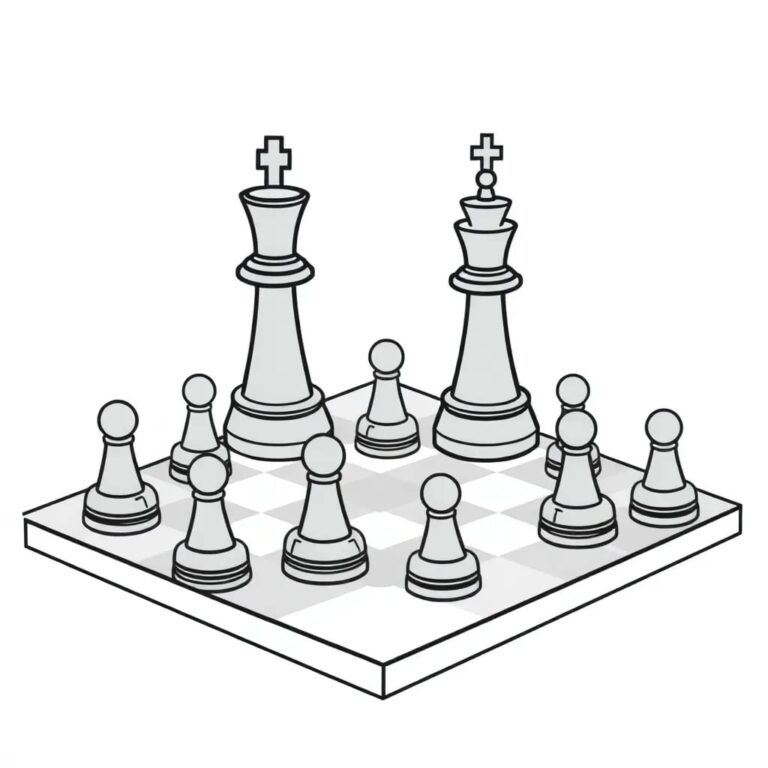 A holographic chessboard with pieces that move autonomously, representing the strategic and unseen AI governance in enterprise.