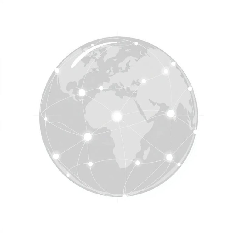 A futuristic, transparent procurement network globe with AI algorithms visually flowing through its circuits, illuminating different supply chain nodes as they optimize and connect in real-time.