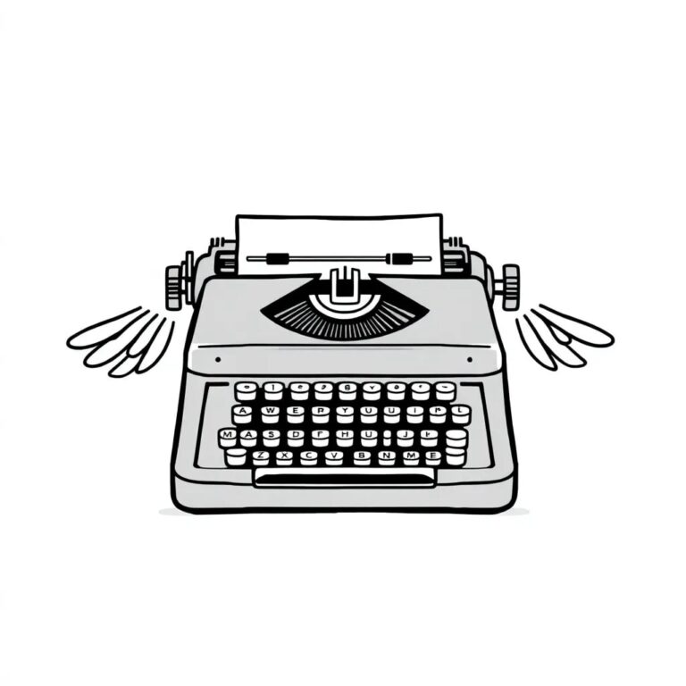 A high-speed, AI-controlled typewriter with wings