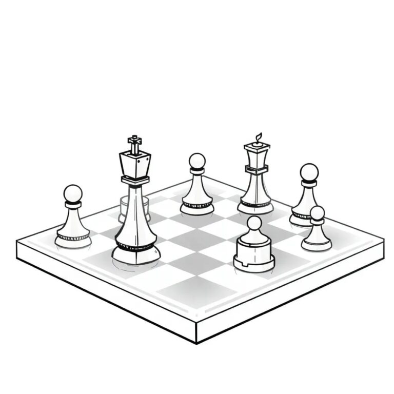 A futuristic, holographic chessboard with AI-driven pieces that adapt and learn from each move.