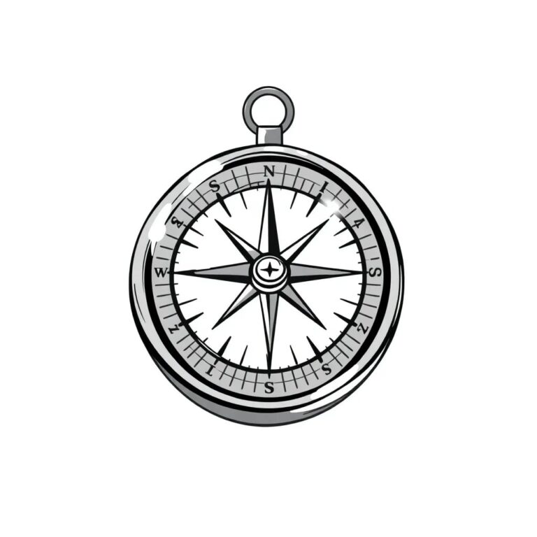 A compass with a fixed needle pointing steadily north, encased in a transparent, unyielding crystal