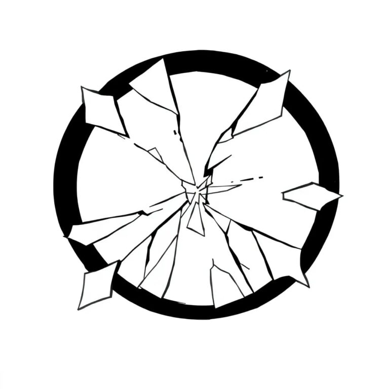 A shattered digital mirror reflecting a fragmented AI algorithm