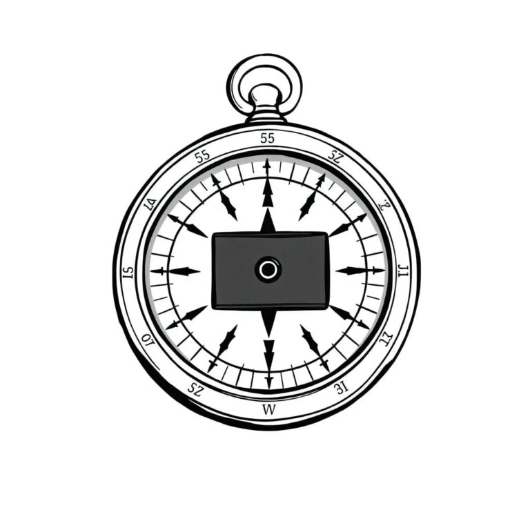 A finely crafted, antique Tunisian compass with a digital display embedded in its face, symbolizing the blend of traditional wisdom and modern technological guidance.