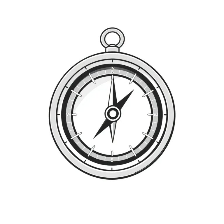 A compass with a digital display that shows a constantly shifting moral algorithm