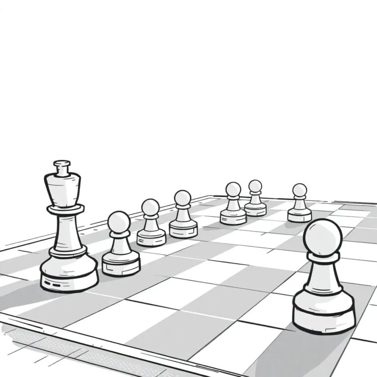 A high-speed, AI-controlled chessboard where pieces move autonomously, symbolizing the rapid, strategic governance of AI in regulatory environments.