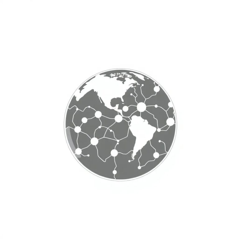 A holographic globe with interconnected neural networks pulsating across its surface